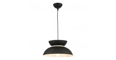 Larina Pendant Matt Black White
