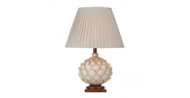 Där Lighting Layer Large Table Lamp Cream With Shade