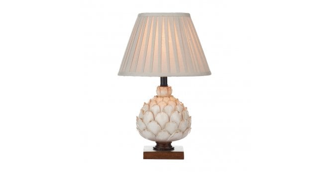 Där Lighting Layer Small Table Lamp Cream With Shade