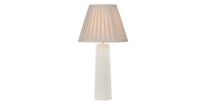 Där Lighting Layer Taupe Cotton Tapered Drum Shade 43cm