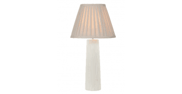 Layer Taupe Cotton Tapered Drum Shade 43cm
