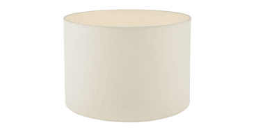 Leandra White Linen Drum Shade 31cm