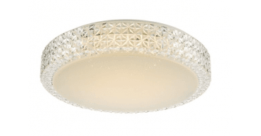 Liana Flush Clear Faceted Plastic LED