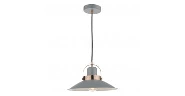 Liden 1 Light Single Pendant Graphite Copper