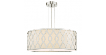 Locryn 4 Light Pendant Polished Chrome and Ivory