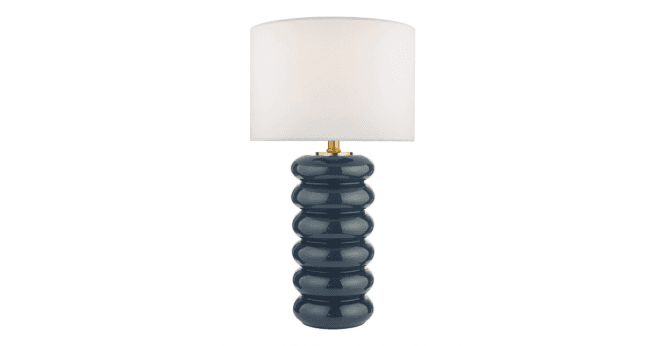 Där Lighting Lolek Ivory Faux Silk Drum Shade 36cm