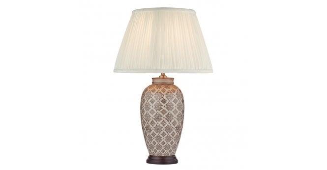 Där Lighting Louise Table Lamp Brown/Cream