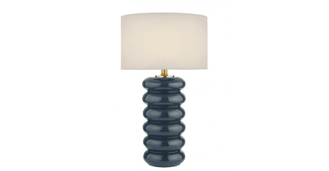Där Lighting Luigi Cream Cotton Oval Shade 36.5cm
