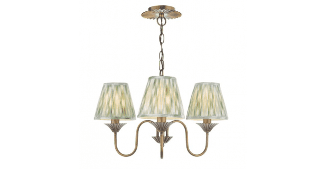 Där Lighting Lydian 6 Light Pendant Antique Bronze With Shade
