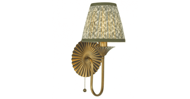 Där Lighting Lydian Wall Light Antique Bronze With Shade