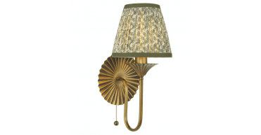 Lydian Wall Light Antique Bronze With Shade