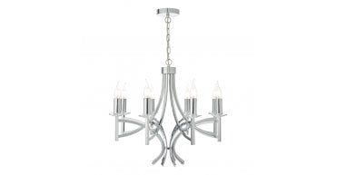 Lyon 8lt Pendant Polished Chrome & Crystal