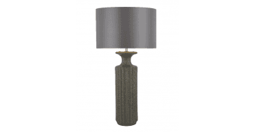 Lyris Grey Cotton Drum Shade 40cm
