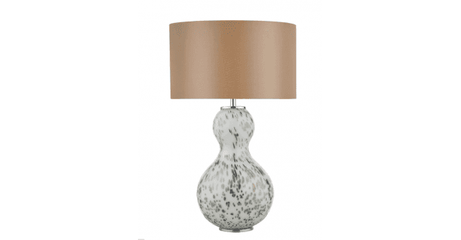 Där Lighting Lyris Taupe Cotton Drum Shade 35cm