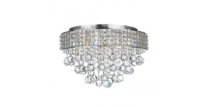 Där Lighting Matrix 5 Light Flush Polished Chrome