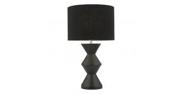 Max Table Lamp Black Ceramic With Shade