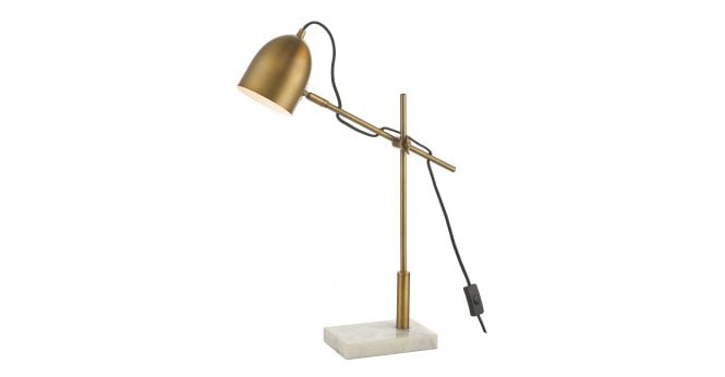 Där Lighting Mendal Task Lamp Bronze & Marble