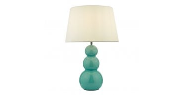Mia Table Lamp Teal Ceramic