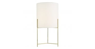 Michaela Table Lamp Satin Gold With Shade