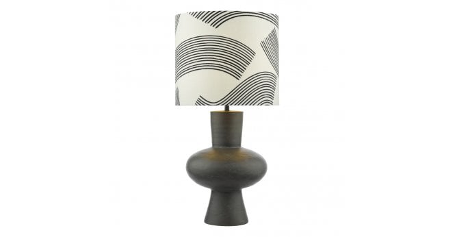 Där Lighting Miho Table Lamp Black/Bronze With Shade