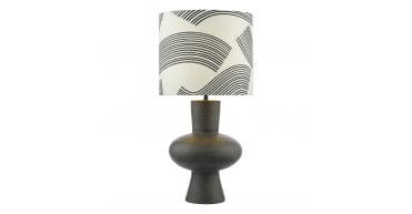 Miho Table Lamp Black/Bronze With Shade