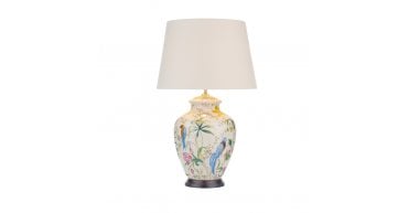 Mimosa Table Lamp Floral/Bird Print