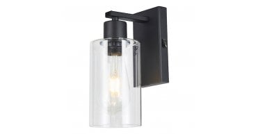 Miu Wall Light Matt Black Glass
