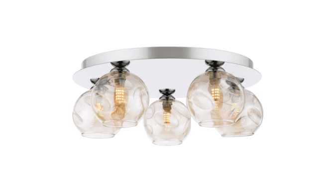 Där Lighting Mix & Match Amber Organic Glass G9 11cm