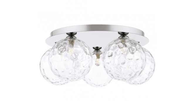 Där Lighting Mix & Match Clear Dimpled Glass G9 15cm