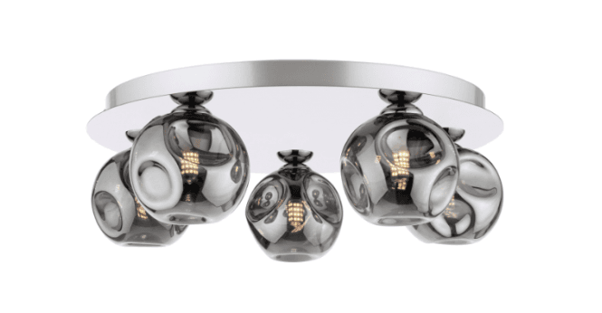 Där Lighting Mix & Match Closed Organic Smoked Glass G9 10cm