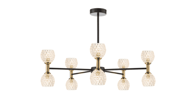 Där Lighting Mix & Match Dimpled Style Glass G9 8cm