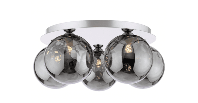 Där Lighting Mix & Match Smoked Dimpled Glass G9 15cm