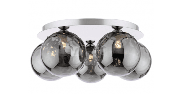 Mix & Match Smoked Dimpled Glass G9 15cm