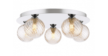 Mix & Match Twisted Sttyle Amber Glass G9 10cm