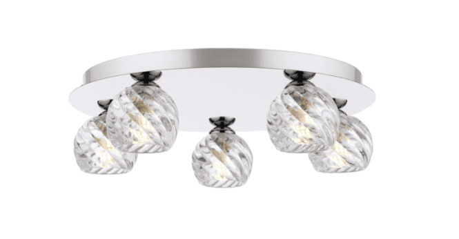 Där Lighting Mix & Match Twisted Style Open Glass G9 8cm