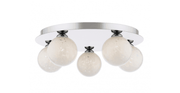 Mix & Match White Confetti Glass G9 10cm