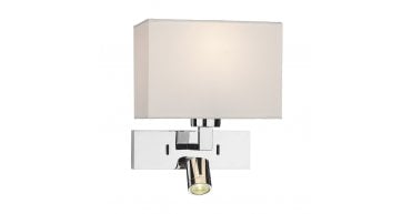 Modena Wall Light With LED In Polished Chrome (Bracket Only)