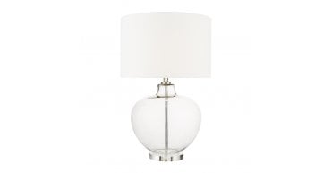 Moffat Table Lamp Glass Polished Chrome