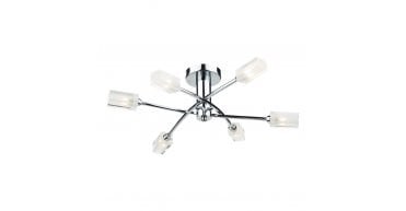Morgan 6 Light Semi Flush Polished Chrome