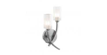 Morgan Double Wall Bracket Satin Chrome