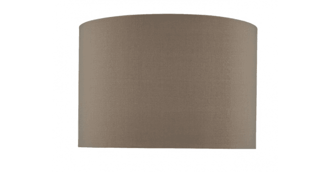 Där Lighting Mubina Grey Faux Silk Drum Shade 30cm