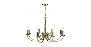 Murray 8 Light Dual Mount Pendant Antique Brass
