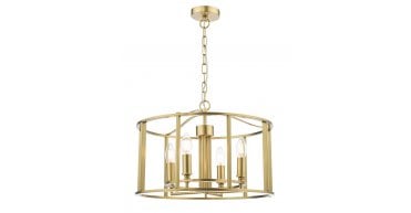 Myka 4 Light Pendant Brushed Bronze