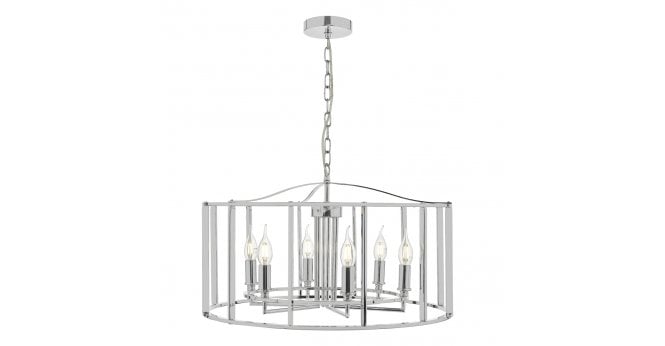 Där Lighting Myka 6 Light Pendant Polished Chrome
