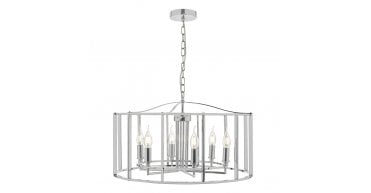 Myka 6 Light Pendant Polished Chrome