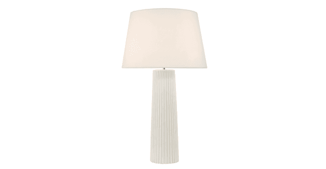 Där Lighting Myla Ceramic Table Lamp White Base Only