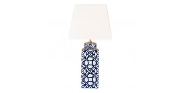 Mystic Table Lamp Blue And White Base Only