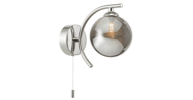 Där Lighting Nakita Wall Light Polished Chrome Bracket Only