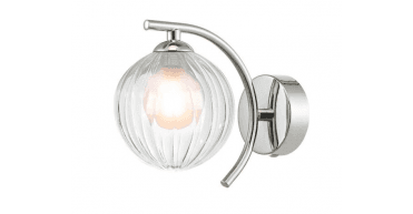Nakita Wall Light Polished Chrome With Clear/Opal Glass