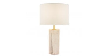 Nalani Table Lamp Pink Marble Effect With Shade